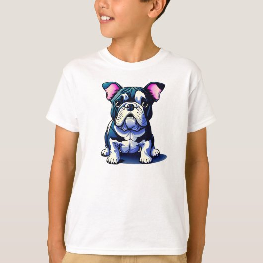 Cute Bulldog T-shirt (Voorkant)