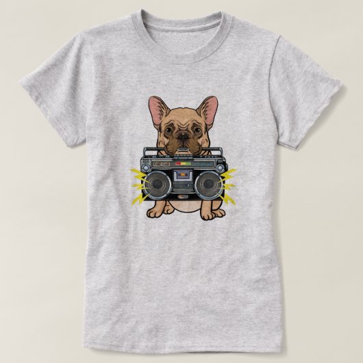 Cute Bulldog T-shirt (Design voorkant)