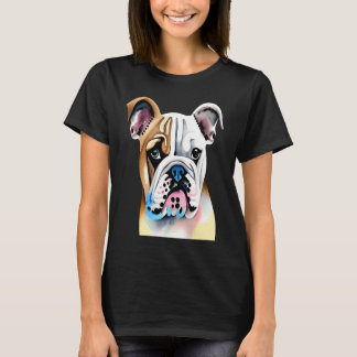 Cute Bulldog Watercolour for bulldog lovers, Men W T-shirt