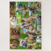 Cute Bulldogs Art | Foto-collage-honden Legpuzzel (Verticaal)