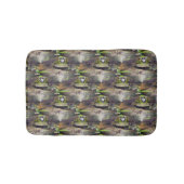 Cute Bullfrog Animal Natuur Pattern Badmat (Voorkant)
