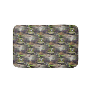 Cute Bullfrog Animal Natuur Pattern Badmat