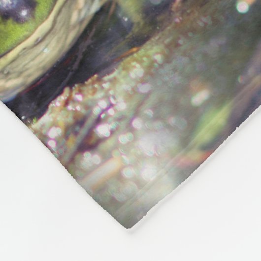 Cute Bullfrog Face Animal Natuur Pattern Fleece Deken (Hoek)