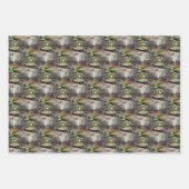 Cute Bullfrog Face Animal Natuur Pattern Inpakpapier Vel (Voorkant 3)