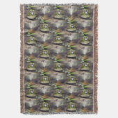 Cute Bullfrog Natuur Art Pattern Deken (Voorkant Verticaal)