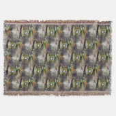 Cute Bullfrog Natuur Art Pattern Deken (Voorkant)