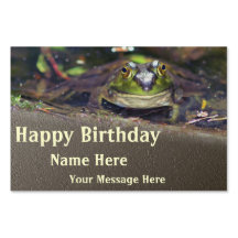 Cute Bullfrog Natuur Happy Birthday