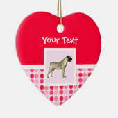Cute Bullmastiff Keramisch Ornament (Rechts)