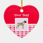 Cute Bullmastiff Keramisch Ornament (Voorkant)