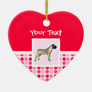 Cute Bullmastiff Keramisch Ornament