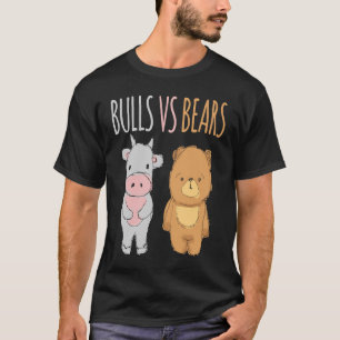 Cute Bulls vs Beren Forex Crypto Stock Traders T-shirt