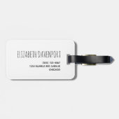 Cute Bumble Bee and Rainbows Pattern Bagagelabel (Achterkant horizontaal)