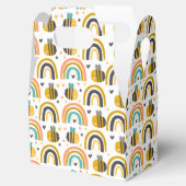 Cute Bumble Bee and Rainbows Pattern Bedankdoosjes (Geopend)