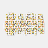 Cute Bumble Bee and Rainbows Pattern Hartelijk dan Bedankdoosjes (Uitgevouwen)