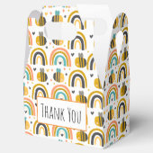 Cute Bumble Bee and Rainbows Pattern Hartelijk dan Bedankdoosjes (Geopend)