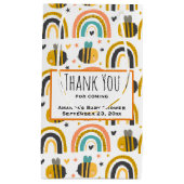 Cute Bumble Bee and Rainbows Pattern Hartelijk dan Klein Cadeauzakje (Voorkant)