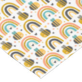 Cute Bumble Bee and Rainbows Pattern Tafelkleed (Gekanteld)
