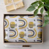 Cute Bumble Bee and Rainbows Pattern Tissuepapier (Geschenk)