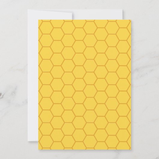 Cute Bumble Bee Boy Baby Birth Announcement Card Aankondiging (Achterkant)