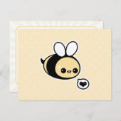 Cute Bumble Bee Briefkaart (Voorkant / Achterkant)