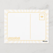 Cute Bumble Bee Briefkaart (Achterkant)