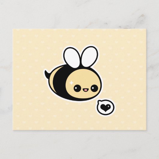 Cute Bumble Bee Briefkaart (Voorkant)
