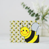 Cute Bumble Bee Briefkaart (Staand voorkant)