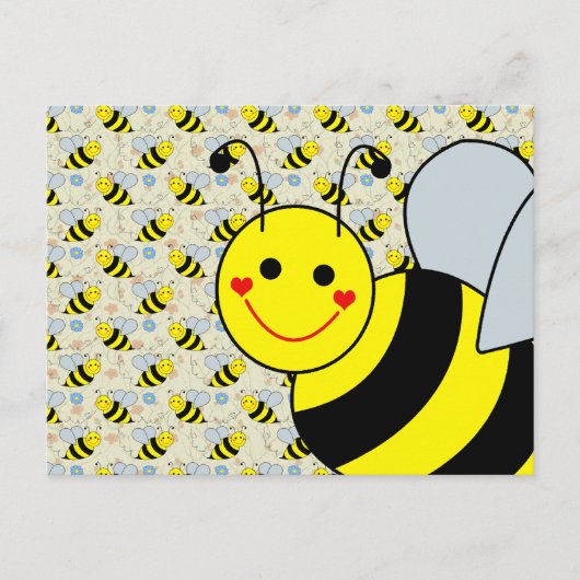 Cute Bumble Bee Briefkaart (Voorkant)