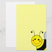Cute Bumble Bee Briefpapier (Voorkant / Achterkant)