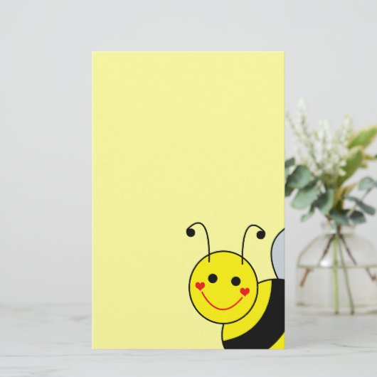 Cute Bumble Bee Briefpapier (Staand voorkant)