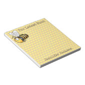Cute bumble bee cartoon notitieblok (Schuin)