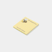 Cute bumble bee cartoon post-it® notes (Schuin)