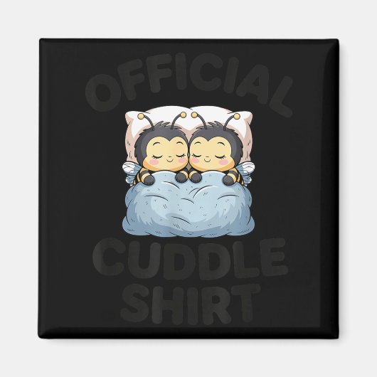 Cute Bumble Bee Couple Cuddle  Magneet (Voorkant)