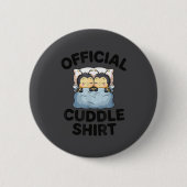 Cute Bumble Bee Couple Cuddle  Ronde Button 5,7 Cm (Voorkant)