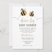 Cute Bumble Bee Drive-by Baby shower Kaart (Voorkant)