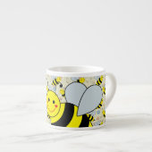 Cute Bumble Bee Espresso Kop (Voorkant rechts)