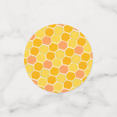 Cute Bumble Bee Gender Neutral Birthday Foto Name Confetti (Kleine voorkant)