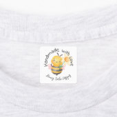 Cute Bumble Bee Handmade with Love Personalized Labels (Aangebracht)