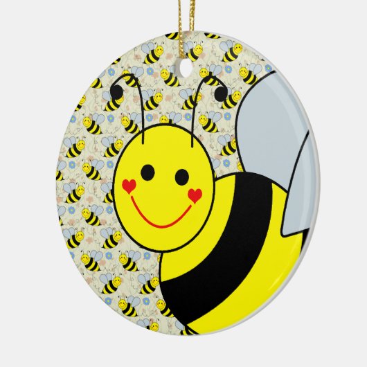 Cute Bumble Bee Keramisch Ornament (Links)
