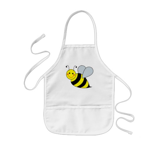 Cute Bumble Bee Kinder Schort (Voorkant)