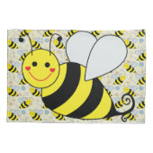 Cute Bumble Bee Kussensloop (Achterkant)