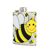 Cute Bumble Bee met Pattern Heupfles (Links)