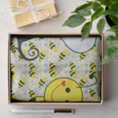Cute Bumble Bee met Pattern Tissuepapier (Geschenk)