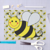 Cute Bumble Bee met Pattern Tissuepapier (Craft)