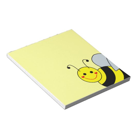 Cute Bumble Bee Notitieblok (Schuin)