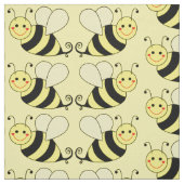 Cute Bumble Bee Pattern v3 Stof (Swatch)