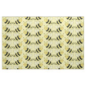 Cute Bumble Bee Pattern v3 Stof (Fat Quarter)