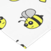 Cute Bumble Bee Pattern White Tafelkleed (Gekanteld)