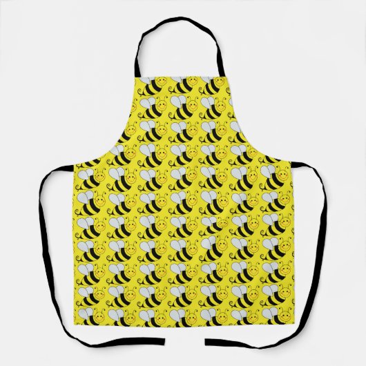 Cute Bumble Bee Pattern Yellow Schort (Voorkant)