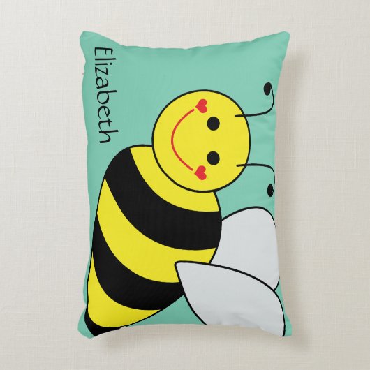 Cute Bumble Bee Persoonlijk Accent Kussen (Voorkant(Verticaal))